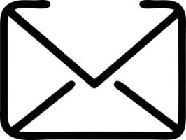 envelope icon in black vector image, illustration of envelope in black on white background, an envelope design on a white background