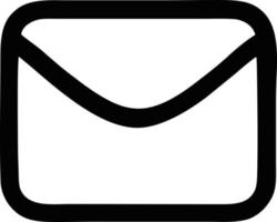 envelope icon in black vector image, illustration of envelope in black on white background, an envelope design on a white background