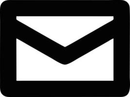 envelope icon in black vector image, illustration of envelope in black on white background, an envelope design on a white background