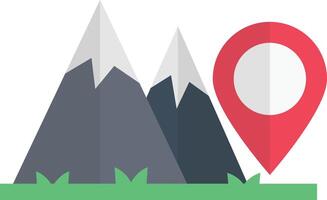 mountain location vector illustration on a background.Premium quality symbols.vector icons for concept and graphic design.