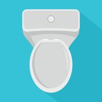 Lavatory icon, flat style vector