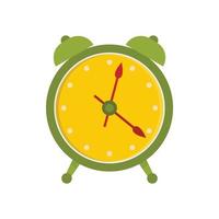 Alarm clock icon, flat style vector