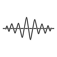 Equalizer technology radio icon, simple black style vector
