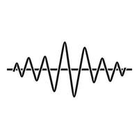 Equalizer technology radio icon, simple black style vector