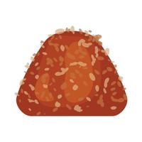Choco truffle icon, cartoon style vector