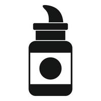 Diving pill icon, simple style vector