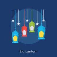 Trendy Eid Lantern vector