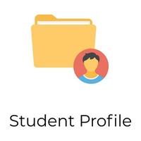 Trendy Student Profile vector
