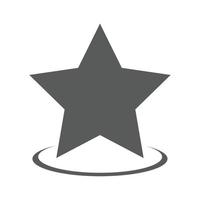 Star icon vector simple