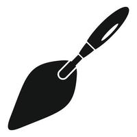 Trowel tool icon, simple style vector