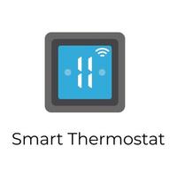 Trendy Smart Thermostat vector