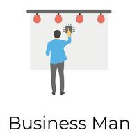 Trendy Businessman Concepts vector