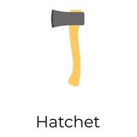 Trendy Hatchet Concepts vector