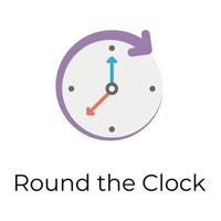 Round the Clock vector