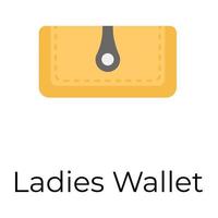 Trendy Ladies Wallet vector