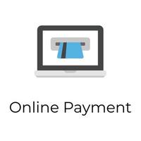 Trendy Online Payment vector