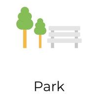 Trendy Park Concepts vector