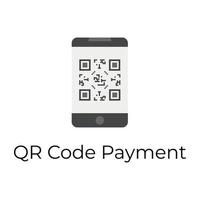 Trendy Qr Code vector