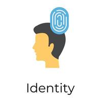 Trendy Personal Identity vector