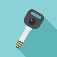 Usb digital lock key icon, flat style vector