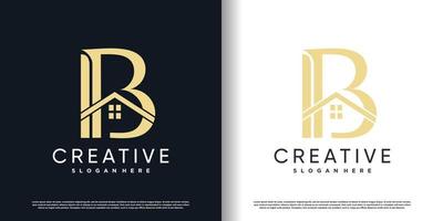 Building logo design with modern concept Premium Vector