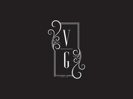 Minimal VG v g Luxury Logo Letter Design vector