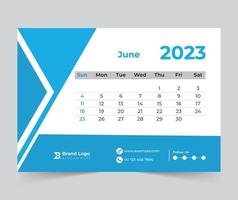 2023 calendario feliz año nuevo diseño vector