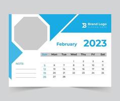 2023 calendar happy new year design vector