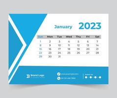 2023 calendario feliz año nuevo diseño vector