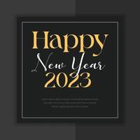 Happy New year banner template design vector