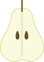 Hand drawn style drawing western pear png