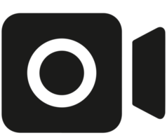 telecamera icona, video icona su trasparente sfondo png