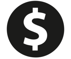 pengar ikon png på transparent bakgrund