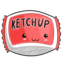 paquete de ketchup de ingredientes de cocina png