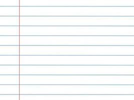 Line notebook paper on white background. vector