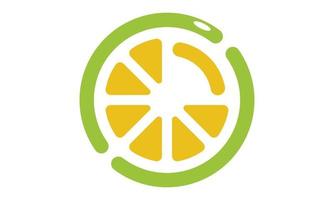 abstract lemon logo template vector