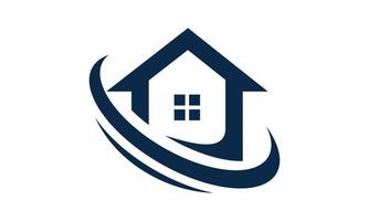 abstract house icon logo template vector