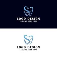 diseño de logotipo dental letra s o sh vector