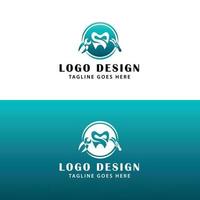 Dental tool logo design - Teeth logo design vector