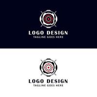 diseño de logotipo de entrenamiento táctico - diseño de logotipo de objetivo vector