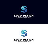 Letter S or OS logo design vector