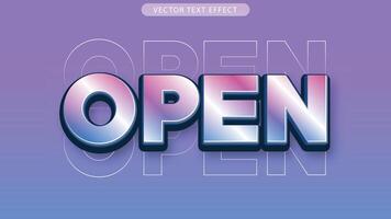 open text effect vector file