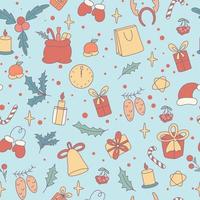 Christmas vintage seamless pattern vector