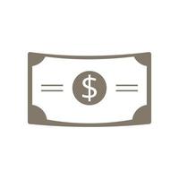 Dollar money illustration icon. Editable vector format file