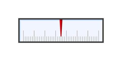 Scale low to high measuring. Speedometer or barometer. Level fuel rating. Vector illustration