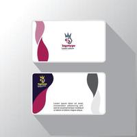 Creative and Clean Double-sided Business Card Template. Vector Illustration.