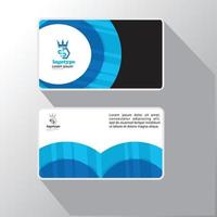 plantilla de tarjeta de visita de doble cara creativa y limpia. ilustración vectorial vector