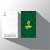 Creative and Clean Double-sided Business Card Template. Vector Illustration.