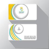 Creative and Clean Double-sided Business Card Template. Vector Illustration.