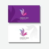 Creative and Clean Double-sided Business Card Template. Vector Illustration.